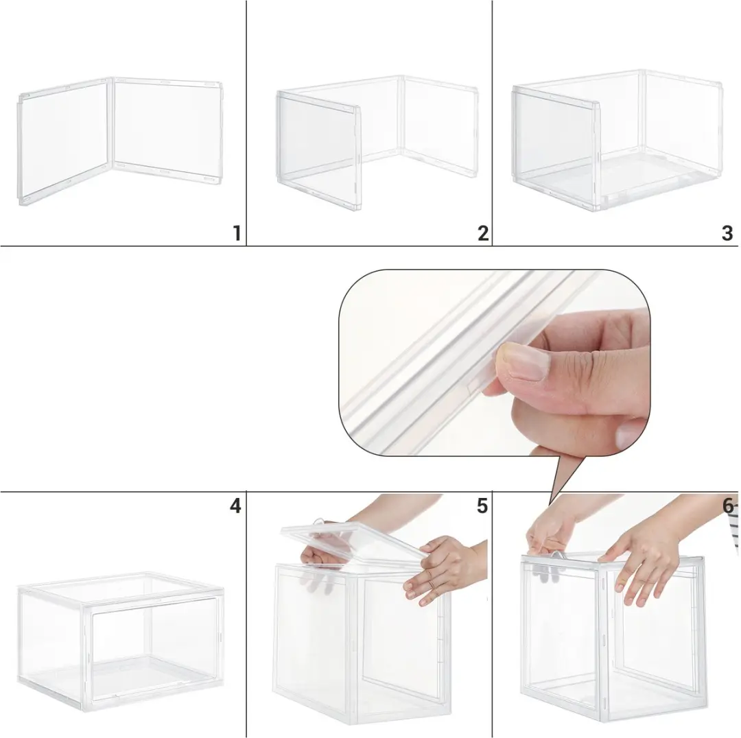 Songmics Schoenendozen 3 Stuks - Transparant - afbeelding 6 van 6