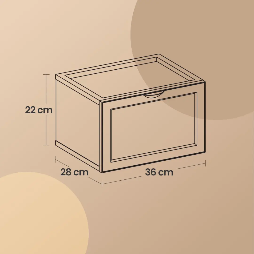 Songmics Schoenendozen 3 Stuks - Transparant - afbeelding 2 van 6