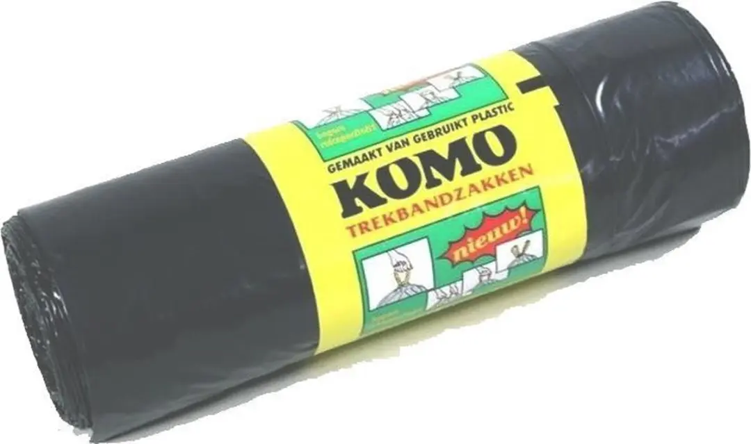 KOMO Vuilniszakken 60L - Grijs 60x80cm - 300 Stuks