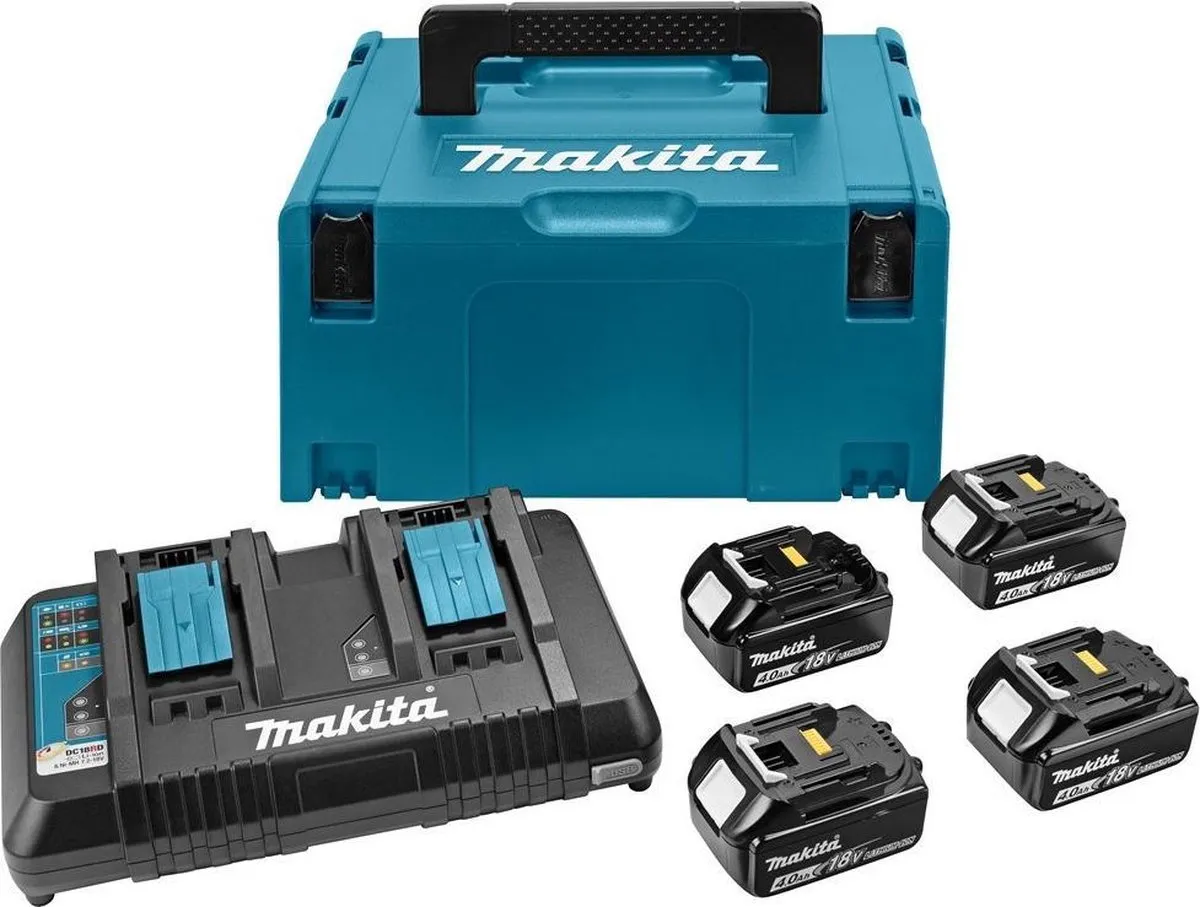 Makita DC18RD/4XBL1840 Accu Laadset 4000mAh