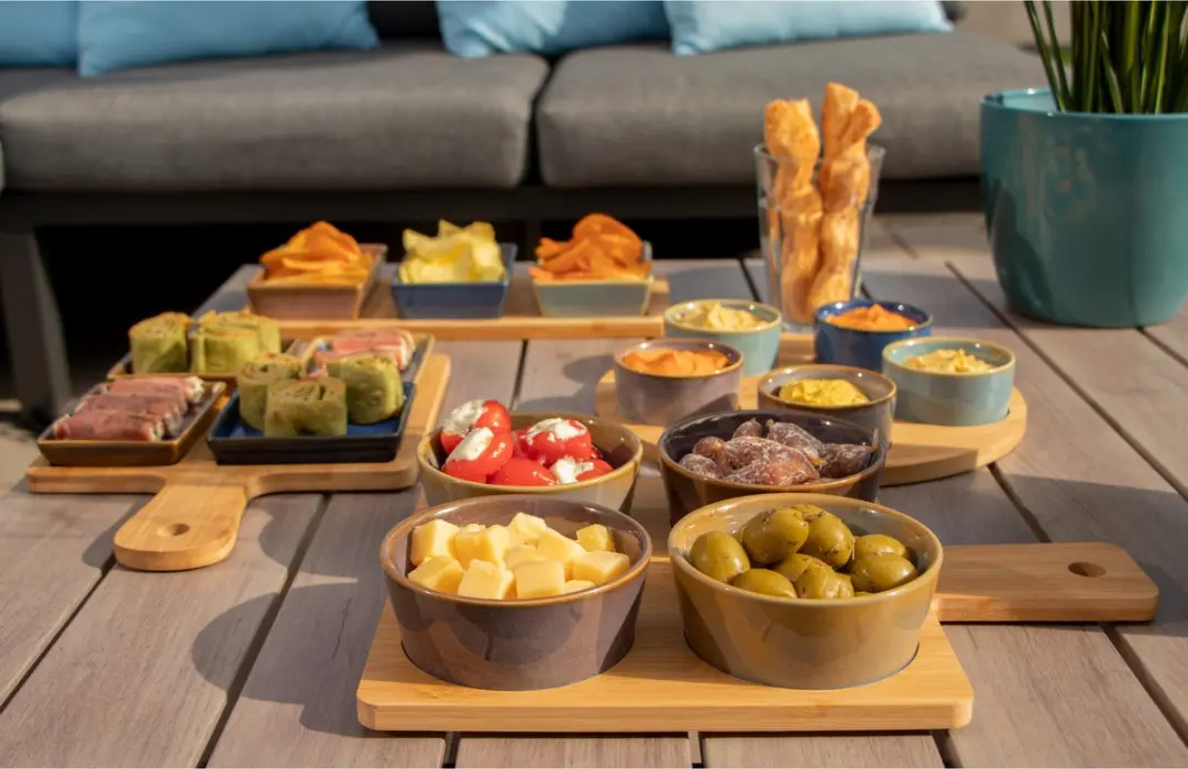 Cosy&Trendy Bamboe Serveerplank Set - 10 Stuks - 31x22cm - Multi