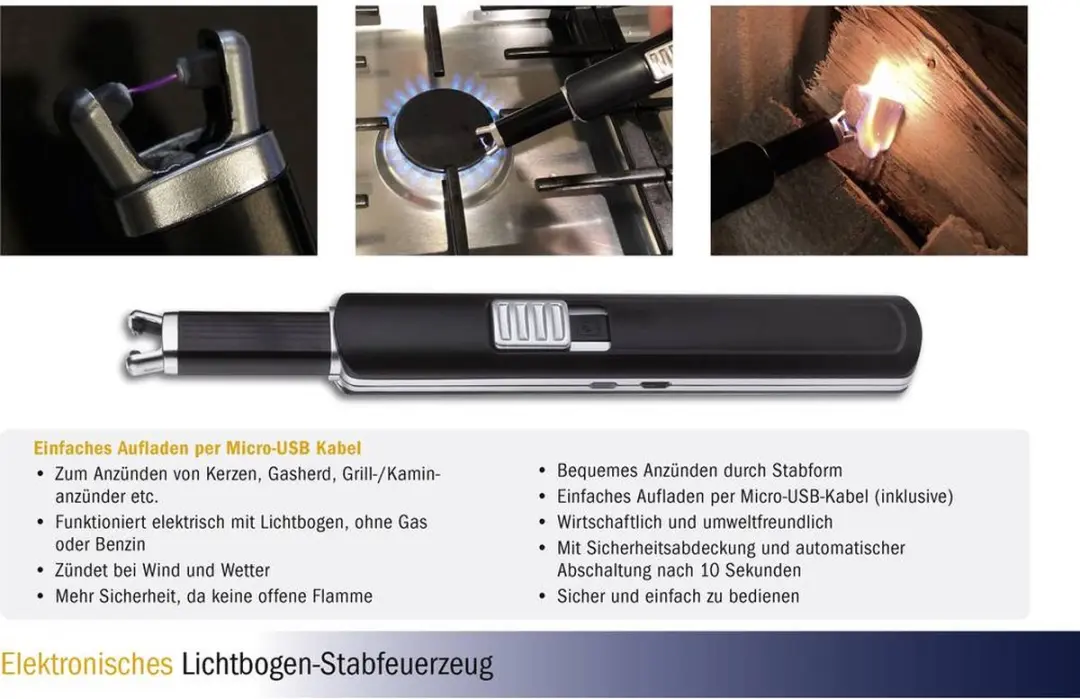 TFA Dostmann 98.1119.01 Aansteker - Zwart - afbeelding 6 van 6