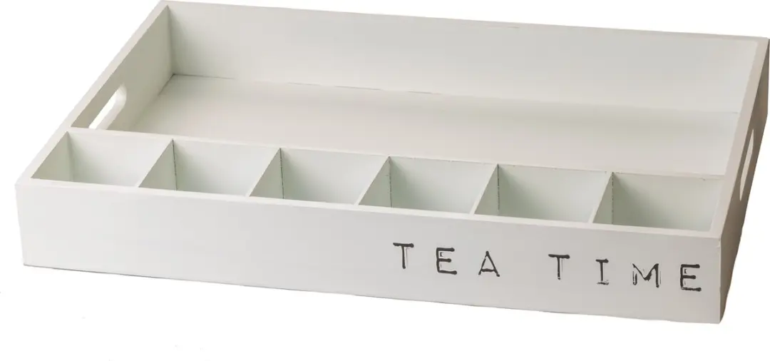 Cosy&Trendy Tea Time Houten Dienblad 45x30cm - Wit