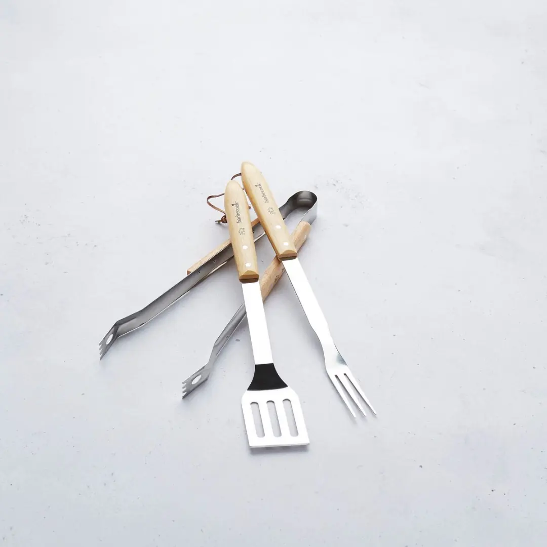 Barbecook BBQ Set Gereedschap 3-delig - RVS - 47cm