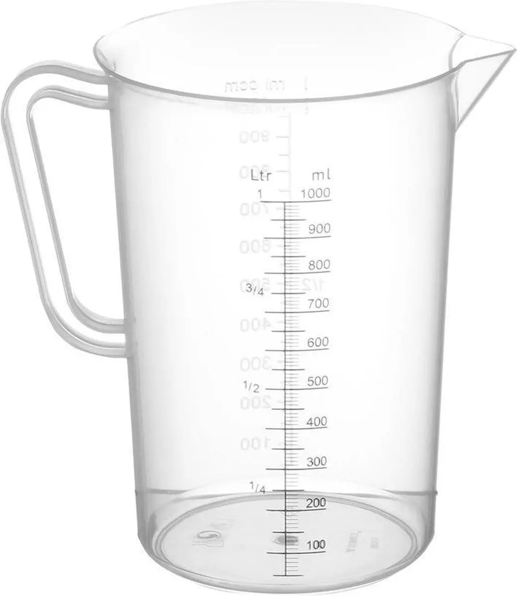Hendi Maatbeker Polypropyleen 1L - Transparant