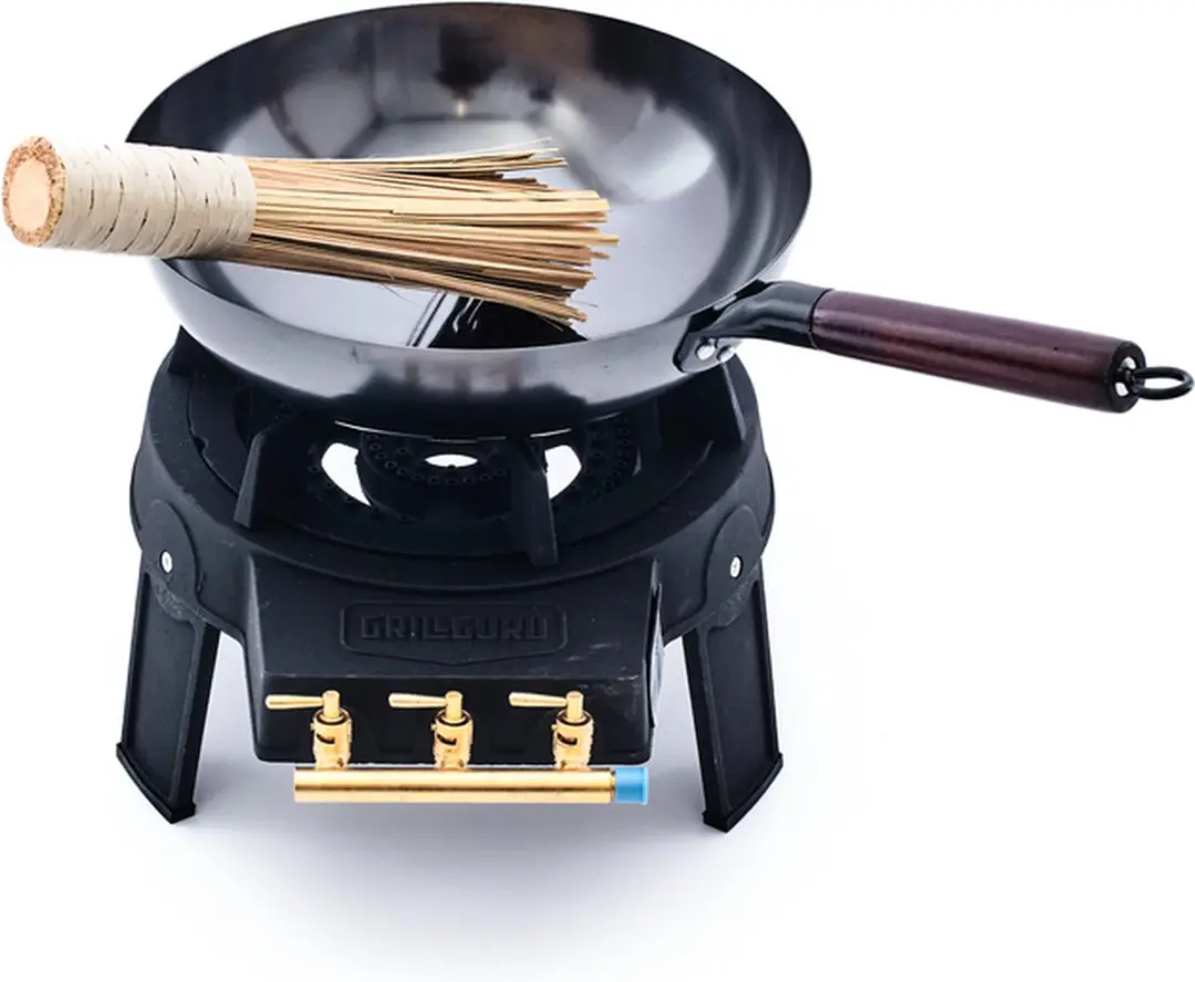 Grill Guru Easy Asia Complete Outside Burner Kit 30cm - Zwart