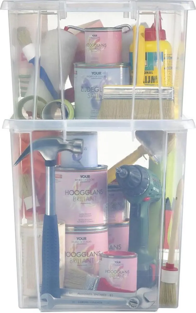 Sunware Nesta Opbergbox 45L - 45,5x36x36cm Transparant