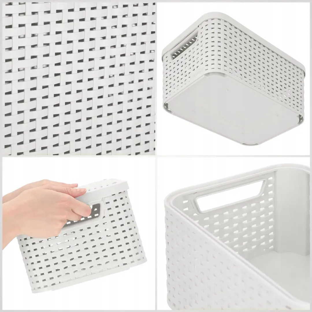 Curver Style Serie Opberger Lichtgrijs Rattanstructuur 6L
