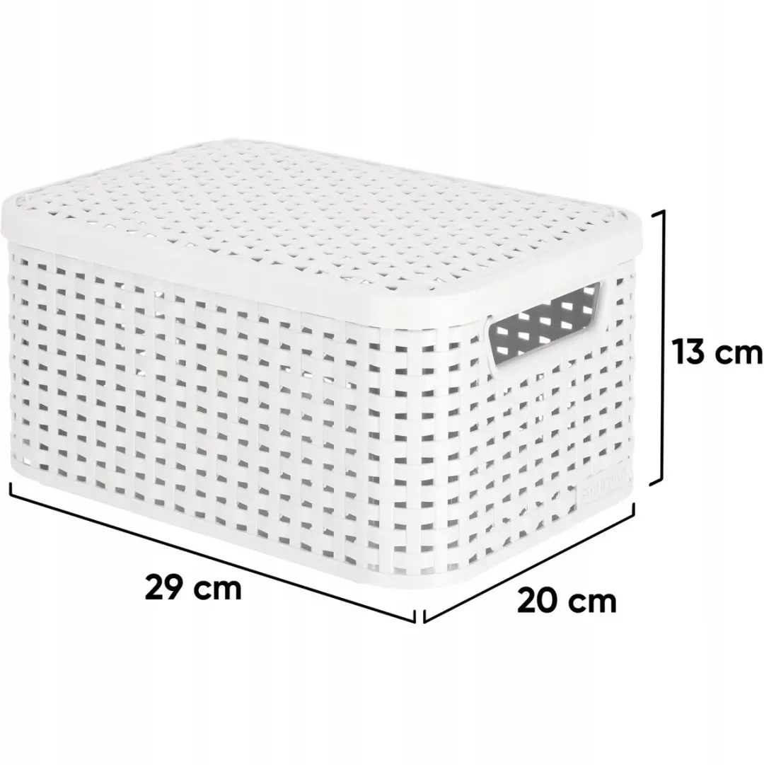 Curver Style Serie Opberger Lichtgrijs Rattanstructuur 6L - afbeelding 6 van 6