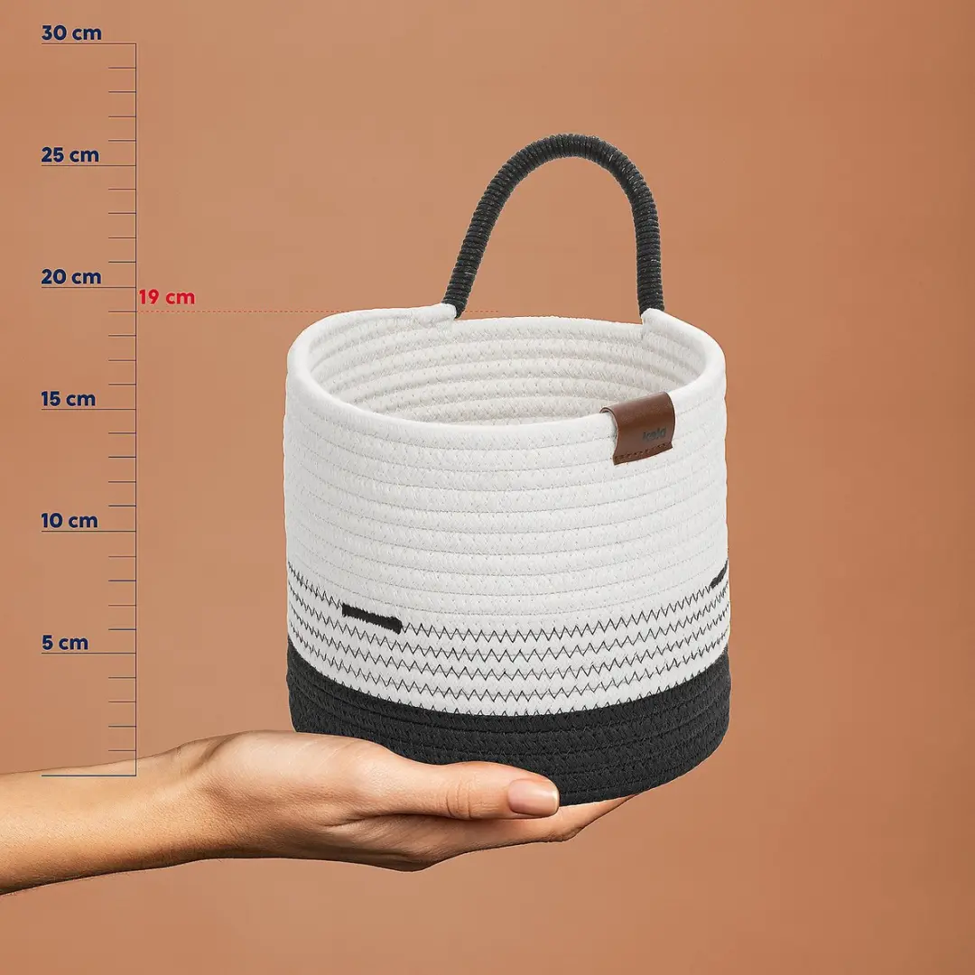 Kela Hedda Mand - Ø20cm Wit/Zwart