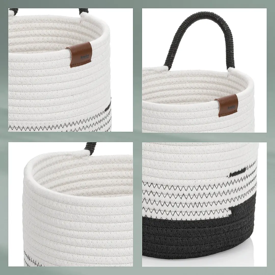 Kela Hedda Mand - Ø20cm Wit/Zwart