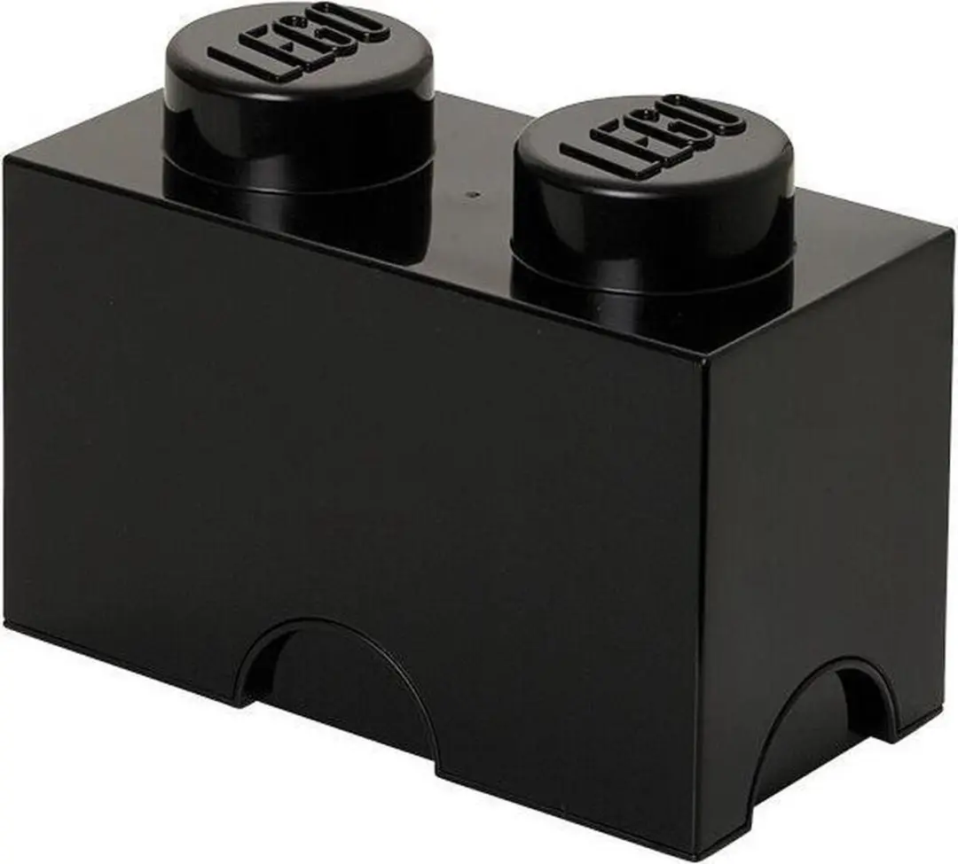 LEGO Brick 2 Opbergbox - Zwart - afbeelding 2 van 6