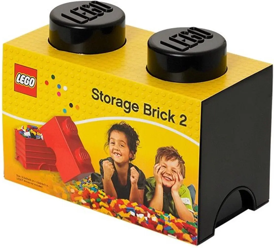 LEGO Brick 2 Opbergbox - Zwart - afbeelding 3 van 6