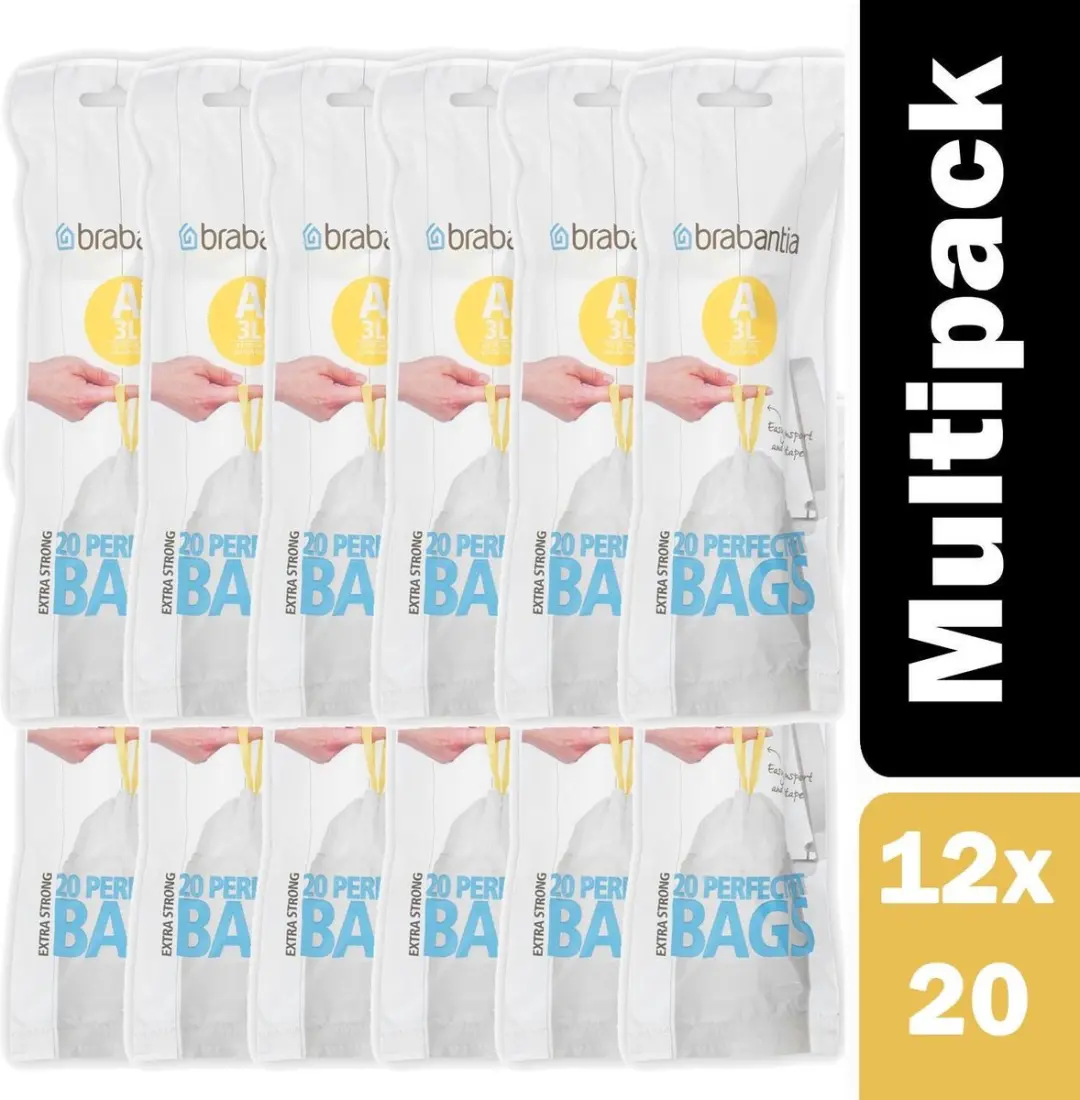 Brabantia Perfect Fit Afvalzakken 3L