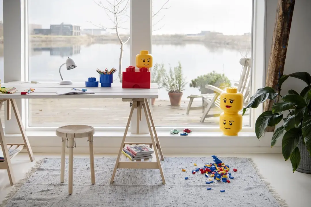 Opbergbox Iconic Hoofd Boy 24 cm, Geel - LEGO