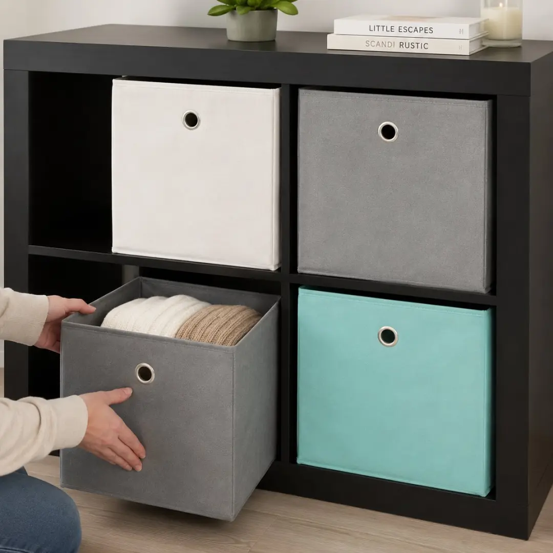 Alpina Opbergbox 30x30x30cm - Opvouwbaar - Assorti Kleuren