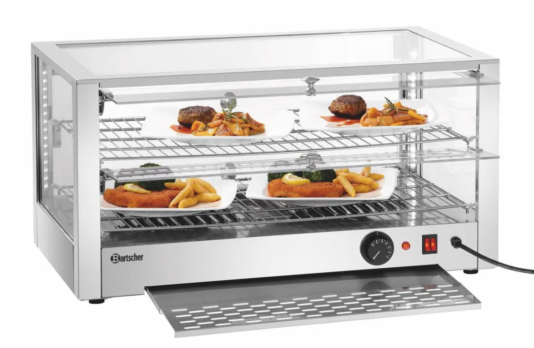 Bartscher Warmhoudvitrine 6200 2EK 80L - RVS - afbeelding 6 van 6