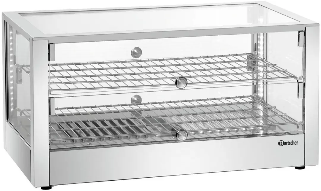 Bartscher Warmhoudvitrine 6200 2EK 80L - RVS