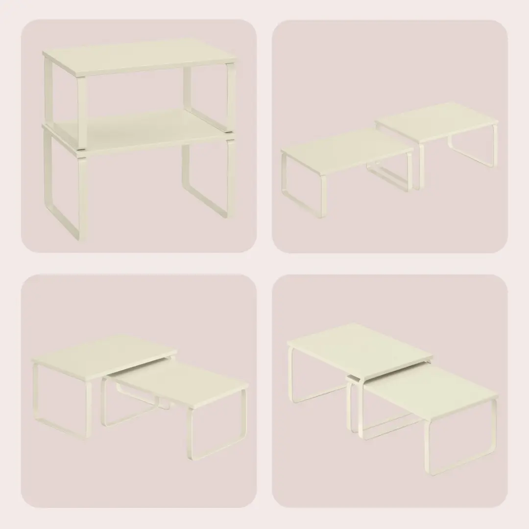 Songmics Kruidenrek Set KCS020W02 - 2 Stuks - Beige