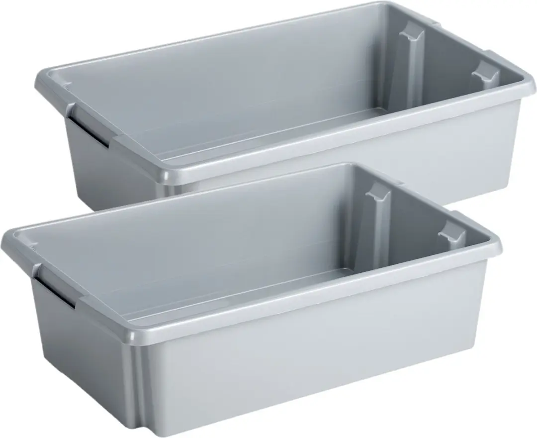 Sunware Nesta Opslagbox 30L - 4 Stuks - Lichtgrijs