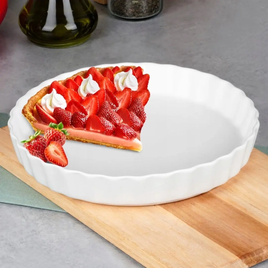 Orion Keramische Taartvorm 24.5cm - Wit