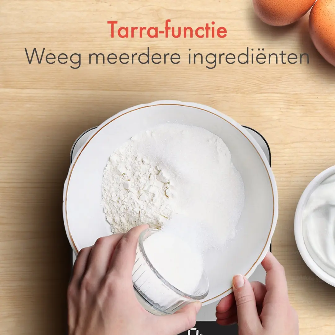 KitchenBrothers AU4009 Keukenweegschaal - Digitaal 1g-10kg - RVS