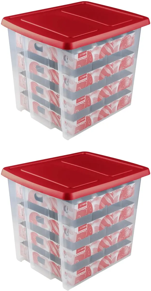 Sunware Nesta Kerstballen Opbergbox 45L