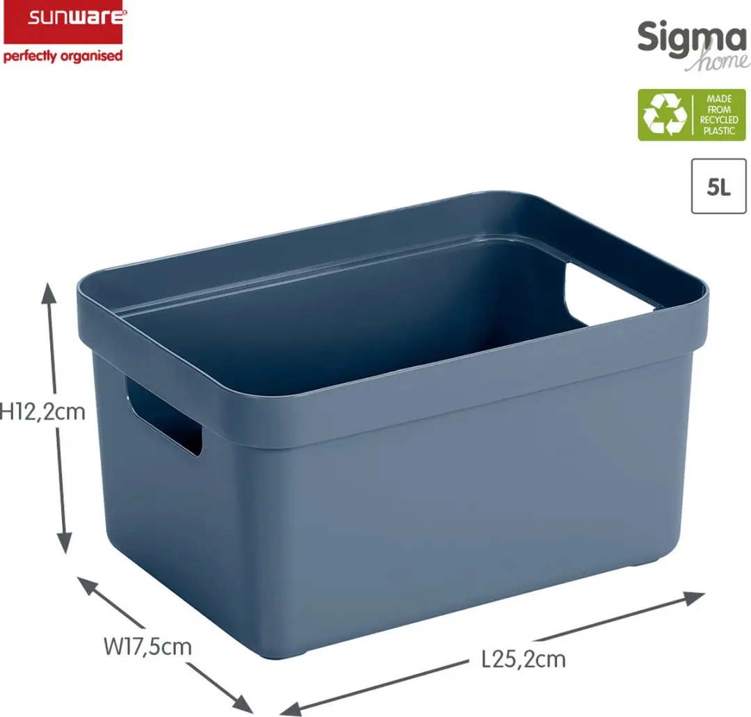 Sunware Sigma Home Opbergbox 5L - Donkerblauw