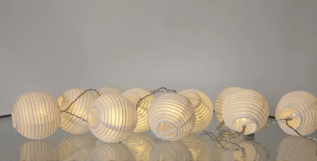 Star Trading Festival LED Lantaarns 10 Stuks - Warm Wit - 135cm