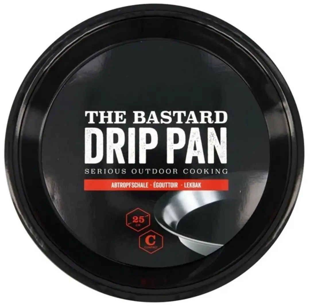 The Bastard Drip Pan BBQ - 25cm - Zwart