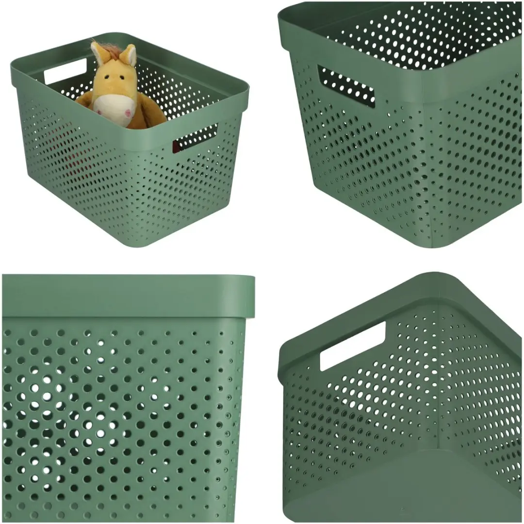 Curver Infinity Recycled Dots Opbergbox 17L - Groen