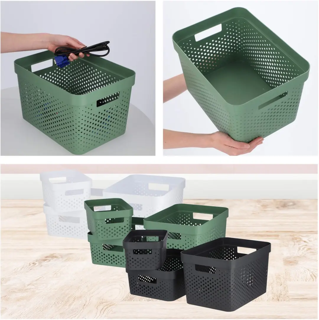 Curver Infinity Recycled Dots Opbergbox 17L - Groen