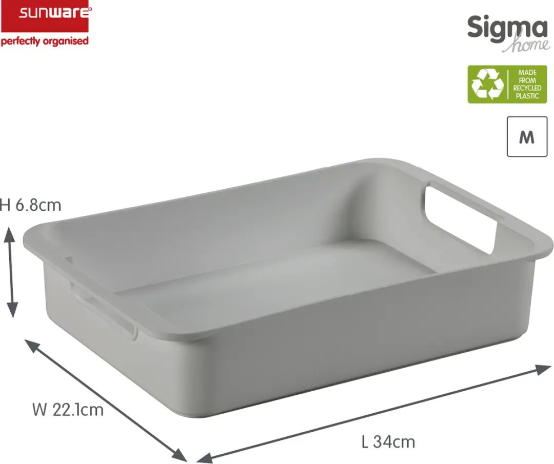 Sunware Sigma Home Tray M - Grijs 34x22cm - afbeelding 2 van 6