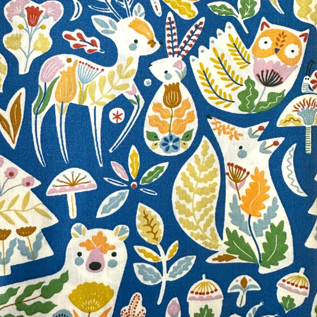 BINK Bedding Tafelkleed Forrest Blauw 145x100cm - Multicolor