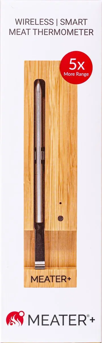 Meater Plus Draadloze Thermometer - Hout met staal