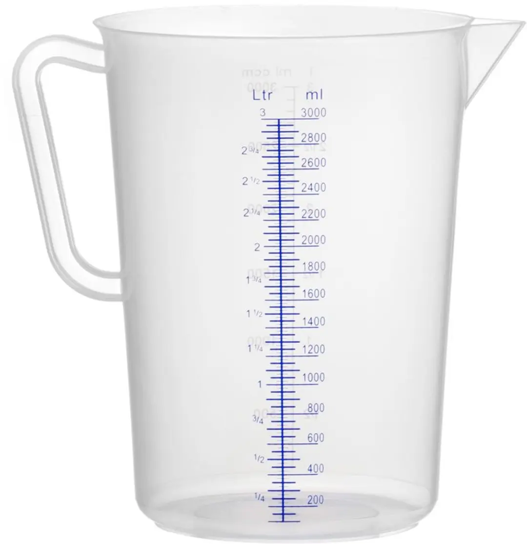Hendi Maatbeker Polypropyleen 3L - Transparant