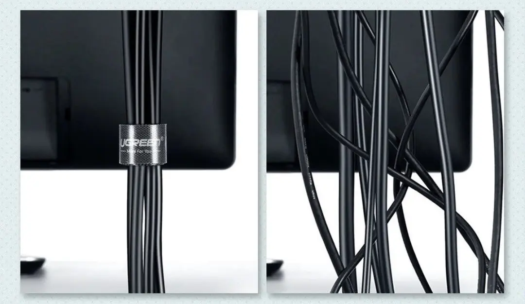 UGREEN Kabel Organizer Klittenband 2m - Grijs