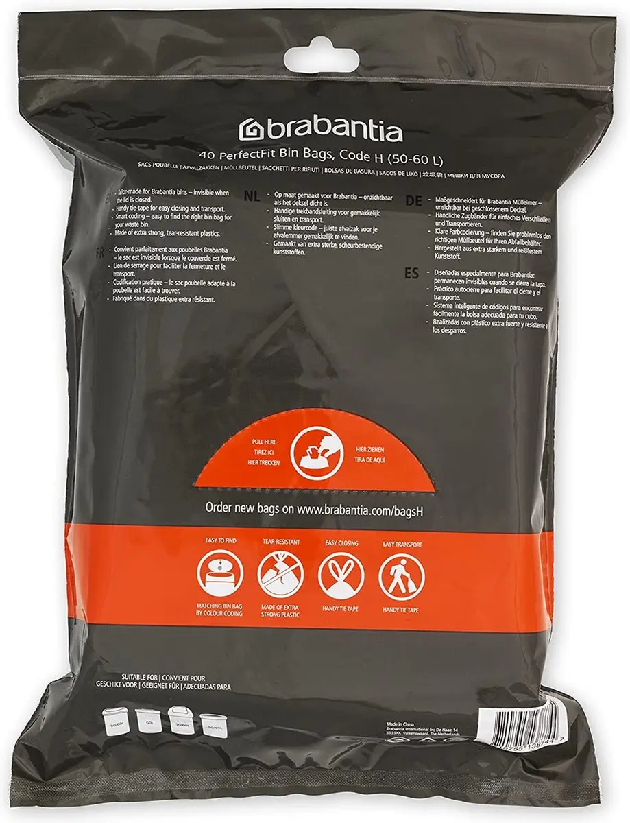 Brabantia PerfectFit Vuilniszakken 60L - 40 Stuks - afbeelding 3 van 6