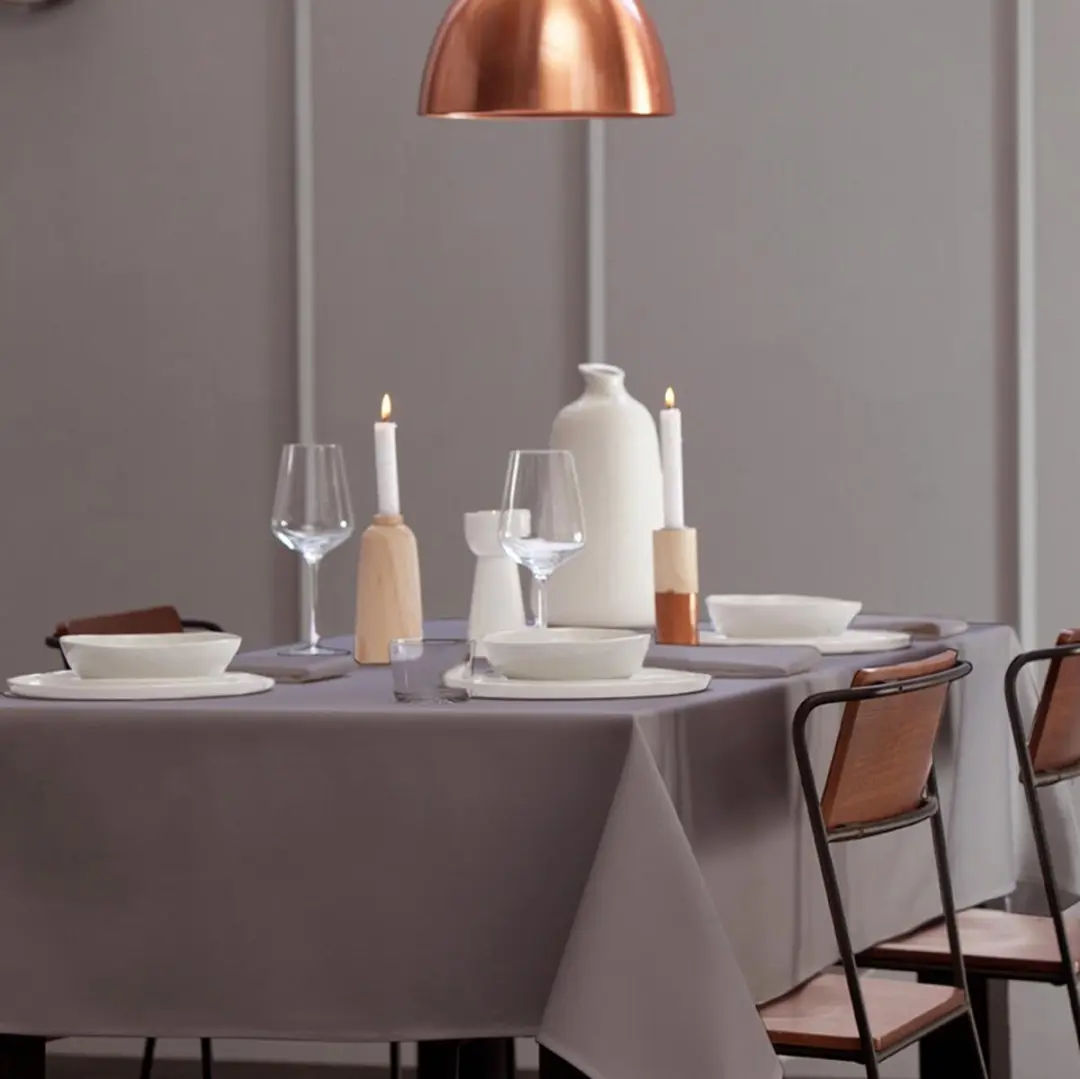 DDDDD Tafellaken 150x150cm Taupe - afbeelding 6 van 6