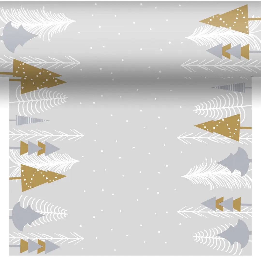 Duni 3-in-1 Tafelloper Winter Trees 40x480cm