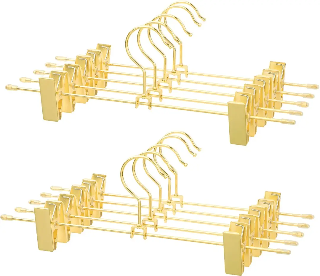 Songmics Metalen Kledinghangers 10 Stuks - Goud - afbeelding 6 van 6