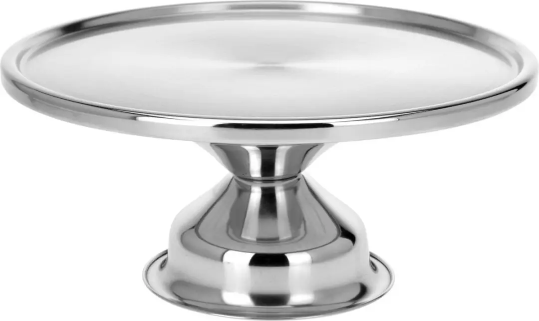 Excellent Houseware Taartplateau 33x14cm - RVS - Zilver