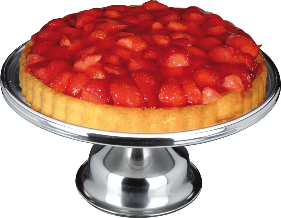 Excellent Houseware Taartplateau 33x14cm - RVS - Zilver