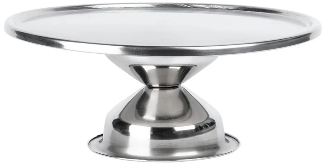 Excellent Houseware Taartplateau 33x14cm - RVS - Zilver
