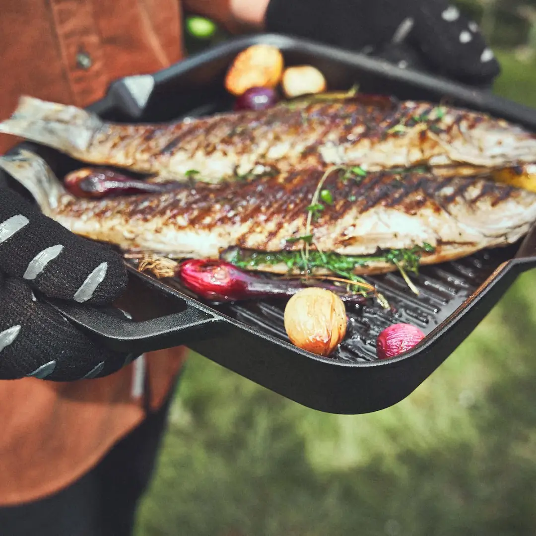 Burnhard Gietijzeren Grillpan 30cm - Aroma-Booster