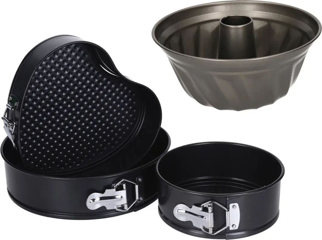 La Cucina Springvormset 4-delig 24cm Zwart