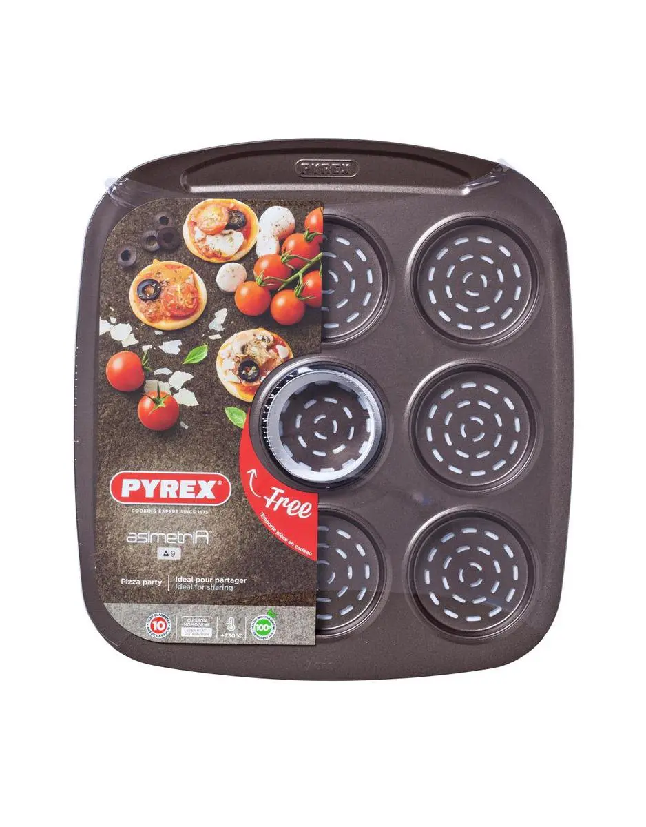 PYREX Bakplaat Mini Pizza's 3426470275439 - Bruin