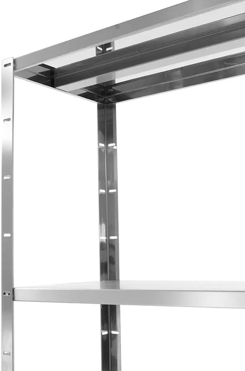 HENDI Opbergrek 4 Planken - 1000x400x1800mm - Roestvrij staal