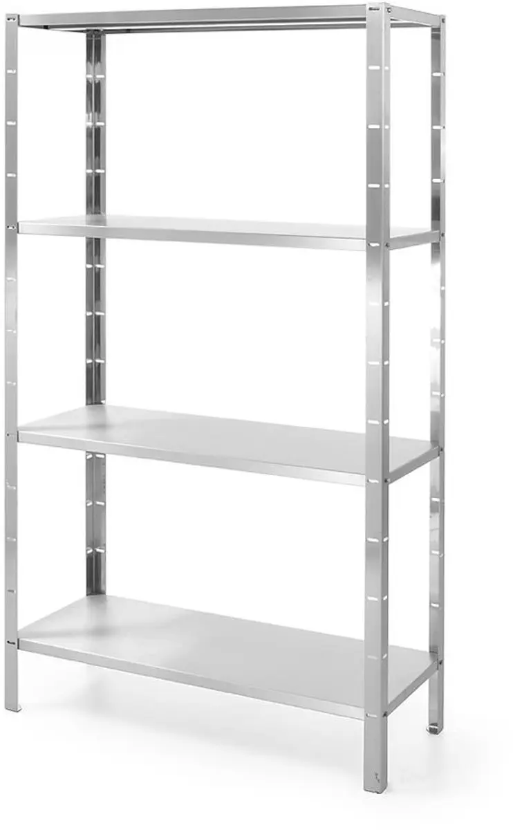HENDI Opbergrek 4 Planken - 1000x400x1800mm - Roestvrij staal