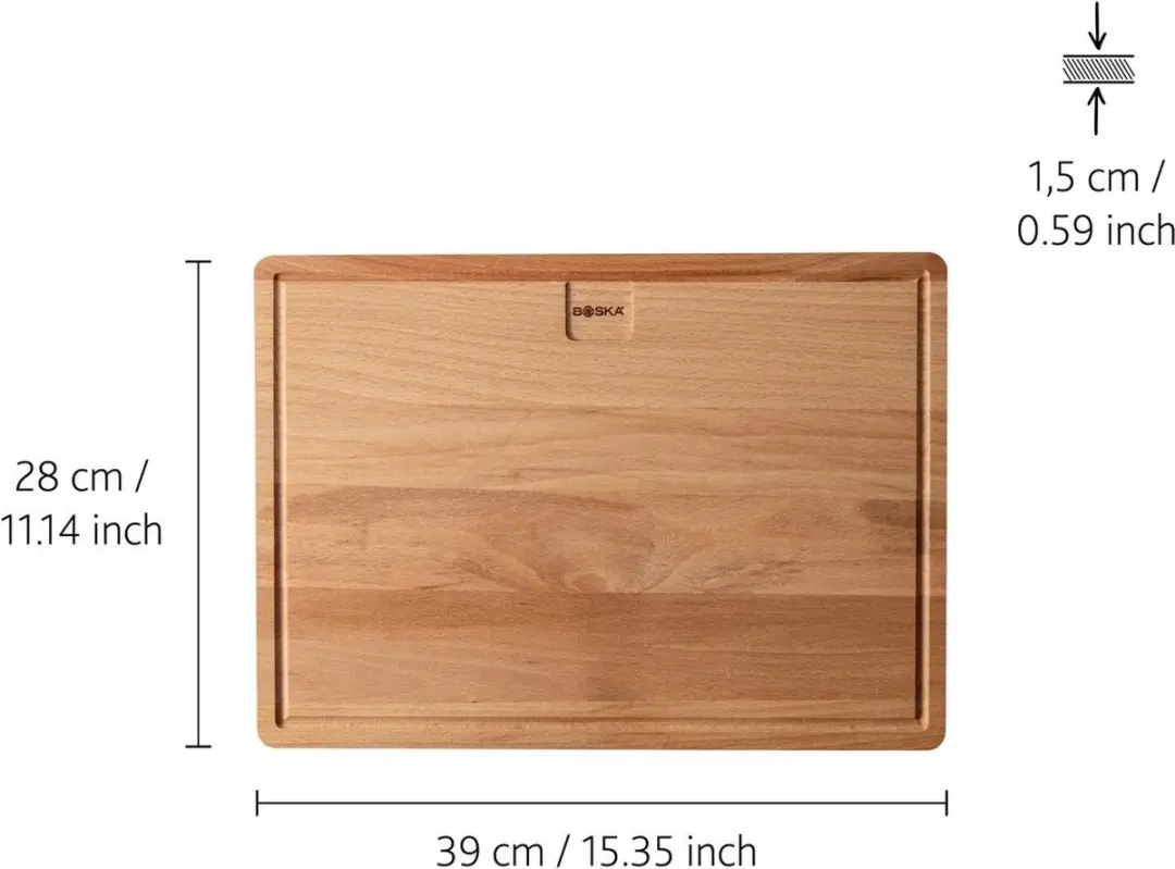 Boska Dining Board Amigo L Beukenhouten Serveerplank 39cm - Bruin